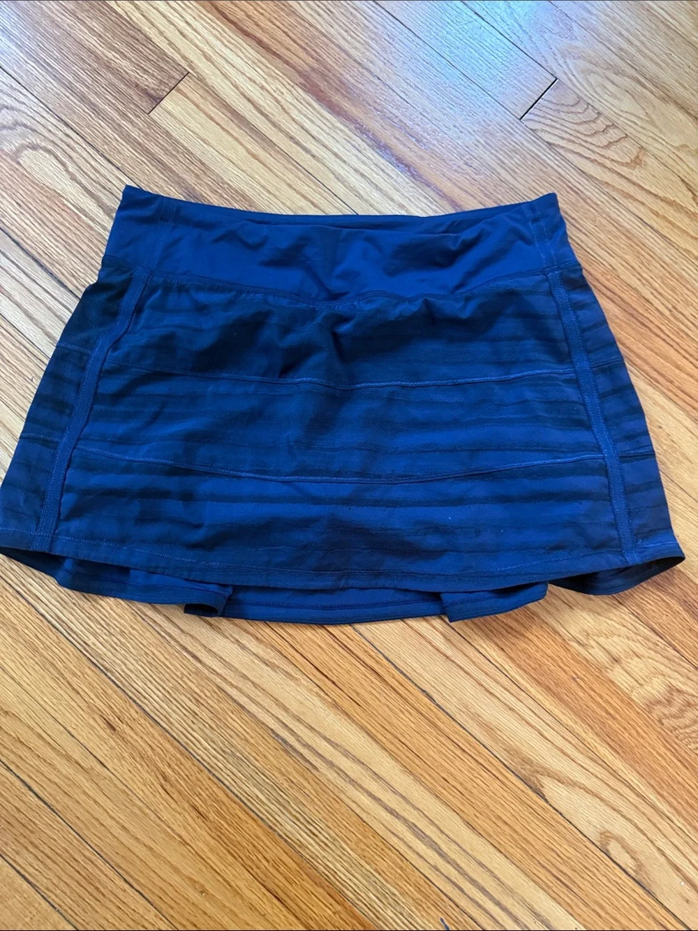 Lululemon Pace Rival Skirt II *4-way Stretch Good Vibes Deep Navy Black / navy